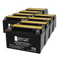 Mighty Max Battery YTX7A-BS 12V 6AH Replacement Battery compatible with ATV YTX7A-BS - 8PK MAX4002376